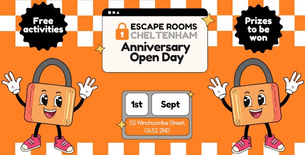 Escape Rooms Cheltenham Anniversary Open Day